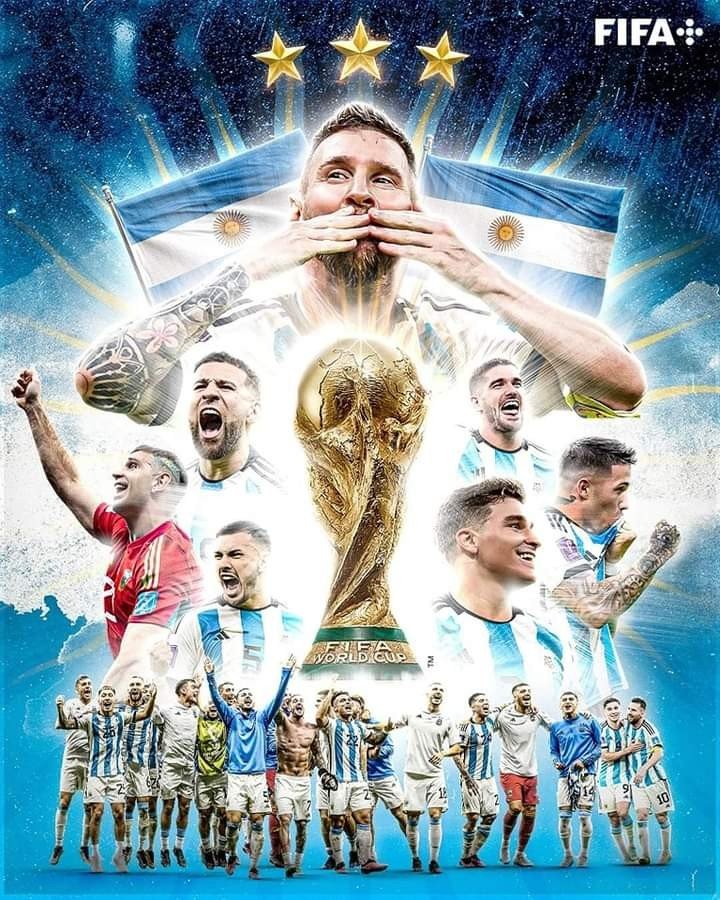 Wallpaper o Fondos de Pantalla de la Seleccion Argentina Campeona del Mundo